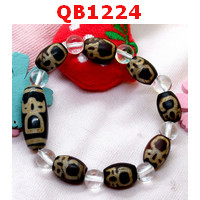 QB1224 : สร้อยข้อมือ DZI ไฉ่ซิงเอี๊ย 8 เม็ด