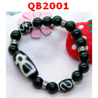 QB2001 : สร้อยข้อมือหินDZI ไฉ่ซิงเอี๊ย