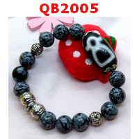 QB2005 : สร้อยข้อมือหินDZI ไฉ่ซิงเอี๊ย