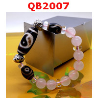 QB2007 : สร้อยข้อมือหินDZI หยินหยาง 2 ตา และ หรูยี่