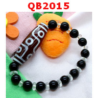 QB2015 : สร้อยข้อมือหินDZI 9 ตา