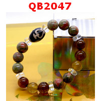 QB2047 : สร้อยข้อมือหินDZI แก้ววิเศษ