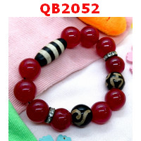 QB2052 : สร้อยข้อมือหินDZI แก้ววิเศษ หรูยี่ และ 3 เส้น