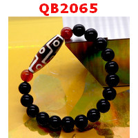 QB2065 : สร้อยข้อมือหินDZI 9 ตา