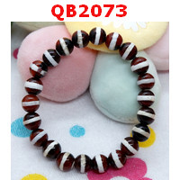 QB2073 : สร้อยข้อมือหินDZI หมอยา