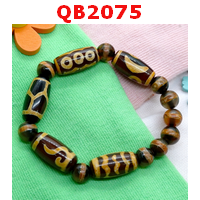 สร้อยข้อมือหินDZI 5 เม็ด + หมอยา
