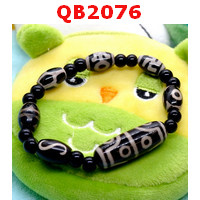 QB2076 : สร้อยข้อมือหินDZI 8 ตา+ 6 เม็ด