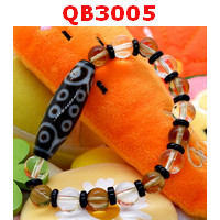 QB3005 : สร้อยข้อมือหินDZI 21 ตา