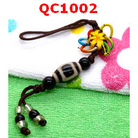 QC1002 : หินทิเบตแขวนมือถือลายหนึ่งตาฟ้าดิน