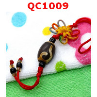 QC1009 : หินทิเบตแขวนมือถือ ลายหรูยี่