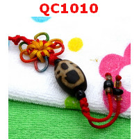 QC1010 : หินทิเบตแขวนมือถือ ลายไฉ่ซิงเอี๊ย