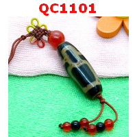 QC1101 : หินทิเบตแขวนมือถือ ลายไฉ่ซิงเอี๊ย