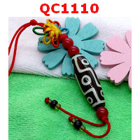 QC1110 : หินทิเบตแขวนมือถือ ลาย 9 ตา