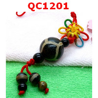 QC1201 : หินทิเบตแขวนมือถือ กระดองเต่า