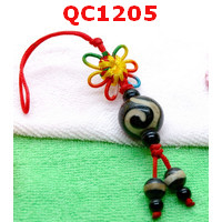 QC1205 : หินทิเบตแขวนมือถือ ลายหรูยี่