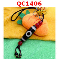 QC1406 : หินทิเบตแขวนมือถือ ลาย 1 ตาฟ้าดิน