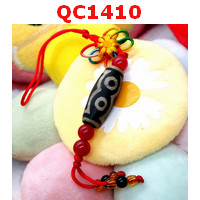 QC1410 : หินทิเบตแขวนมือถือ ลาย 5 ตา