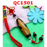 QC1501 : หินทิเบตแบบแขวน ลายกวนอิม