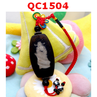 QC1504 : หินทิเบตลายไฉ่ซิงเอี๊ย แบบแขวน