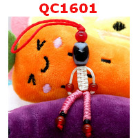 QC1601 : หินทิเบตแขวนมือถือ ลายเขี้ยวเสือ