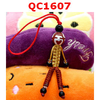 QC1607 : หินทิเบตแขวนมือถือ ลายแก้ววิเศษ