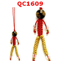 QC1609 : หินทิเบตแขวนมือถือ ลายแก้ววิเศษ