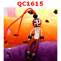 QC1615 : หินทิเบตแบบแขวน ลายสวัสดิกะ