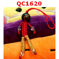 QC1620 : หินทิเบตแขวนมือถือ ลายแก้ววิเศษ