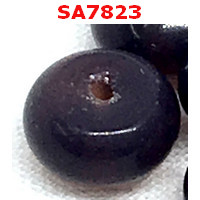 SA7823 : หินมูนสโตนสีแดงม่วงเม็ดแบน