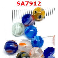 SA7912 : หินอะเกตลายแฟนซี เม็ดละ