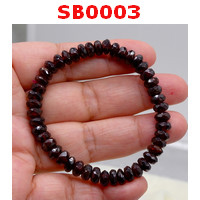 SB0003 : สร้อยข้อมือโกเมน 6 มม.