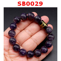 SB0029 : สร้อยข้อมืออเมทิสต์+คาถาทิเบต