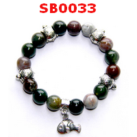 SB0033 : สร้อยข้อมือหยก 5 สี