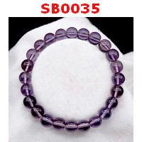 SB0035 : สร้อยข้อมืออะเมทิสต์ม่วงอ่อน