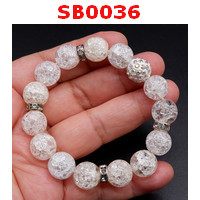 SB0036 : สร้อยข้อมือหินเกร็ดหิมะ