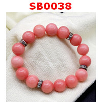 SB0038 : สร้อยข้อมือสตรอเบอร์รี่ควอตซ์