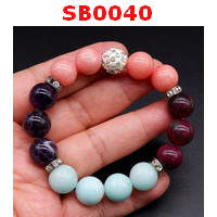 SB0040 : สร้อยข้อมือหิน 4 ชนิด