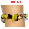 SB0043 : สร้อยข้อมือหินธรรมชาติ คละสี