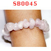 SB0045 : สร้อยข้อมือหินธรรมชาติ โรสควอตซ์