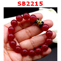 SB2215 : สร้อยข้อมือ ทับทิม+คาถาทิเบต