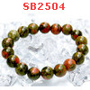 SB2504 : สร้อยช้อมือหินยูนาไค้ท์(Unakite)