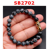 SB2702 : สร้อยข้อมือสโนว์เฟลค อ๊อพซิเดียน