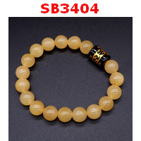 SB3404 : สร้อยข้อมือหินแคลไซ้ท์+คาถาทิเบต