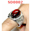 SD0002 : แหวนเพชรพญานาค สีแดง