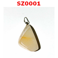 SZ0001 : จี้หินธรรมชาติ อะราโกไน้ท์