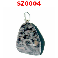 SZ0004 : จี้หินธรรมชาติ สโนว์เฟล็ค อ๊อพซิเดียน