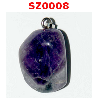 SZ0008 : จี้หินธรรมชาติ อะเมทิสต์
