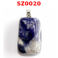 SZ0020 : จี้หินธรรมชาติ โซดาไล้ท์