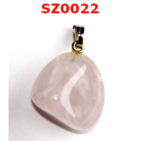 SZ0022 : จี้หินธรรมชาติ โรสควอตซ์